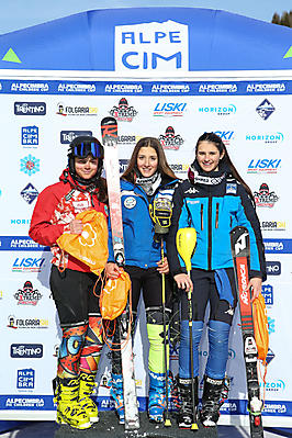 podio_Slalom_Allievi_F_Alpe Cimbra FIS Children Cup_27_01_2020_1