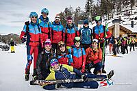 Il team delle Alpi Occidentali dello Sci Alpinismo ad Andalo