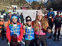 Le tre vincitrici della categoria Allievi: Matilde Giordano, Luna Forneris e Cecilia Peano