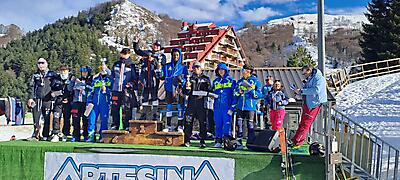 1_podio_Allievi_M_Trofeo Peira Arredamenti_Artesina_18_01_2024