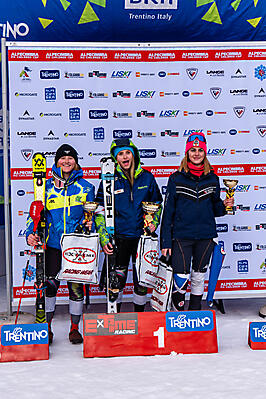 8_podio_Slalom_Ragazzi_F_sel. naz. Alpe Cimbra FIS Children Cup_31_01_2024