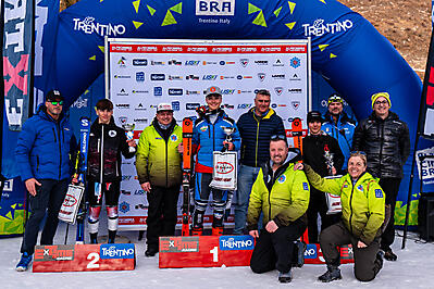 9_podio_Slalom_Ragazzi_M_sel. naz. Alpe Cimbra FIS Children Cup_31_01_2024