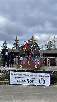 2_podio_Giovani_gara 1_Slalom_FIS_Abetone_21_02_2024