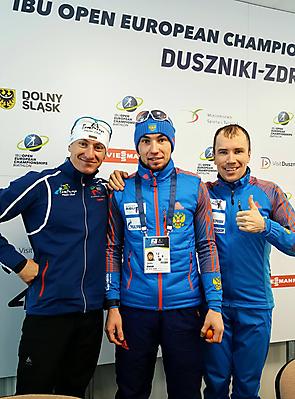 podio_Ind_Camp. Eur_biathlon_Duszniki Zdroj_25_01_2017