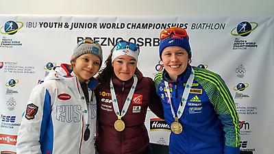 podio Ind_F_Camp. Mond. biathlon Gio_Brezno-Orsblie_22_02_2017