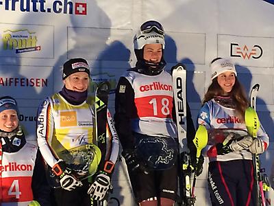 podio_Slalom_F_Coppa Europa_Malchsee Frutt_25_01_2018
