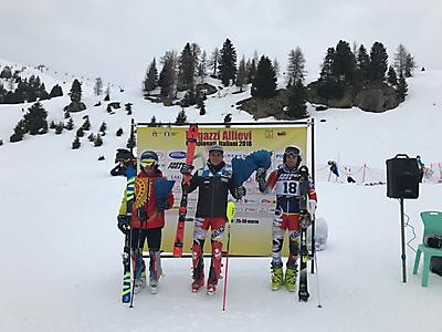 podio_Slalom C.I. Allievi_Falcade_26_03_2018_2