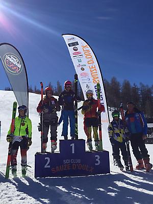 podio_Aspiranti_Gigante FIS_Tr. Vergnano_Sauze d'Oulx_12_03_2019