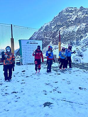 premiazione_Gigante_Allievi_F_Tr. Ski Team Valsesia Effeti Impianti_Alagna_16_01_2022