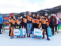 Alcuni atleti dello sci Club Alpi Marittime