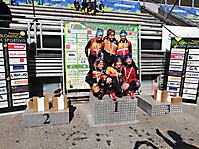 Le 6 ragazze arrivate 1 e 3 nella categoria ragazzi femminile ai campionati italiani di aria compressa di Tesero