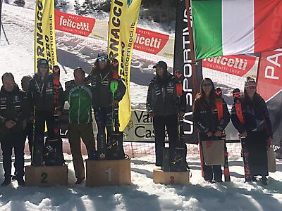 podio_Slalom_C.I. Giovani_F_Pampeago_06_04_2024
